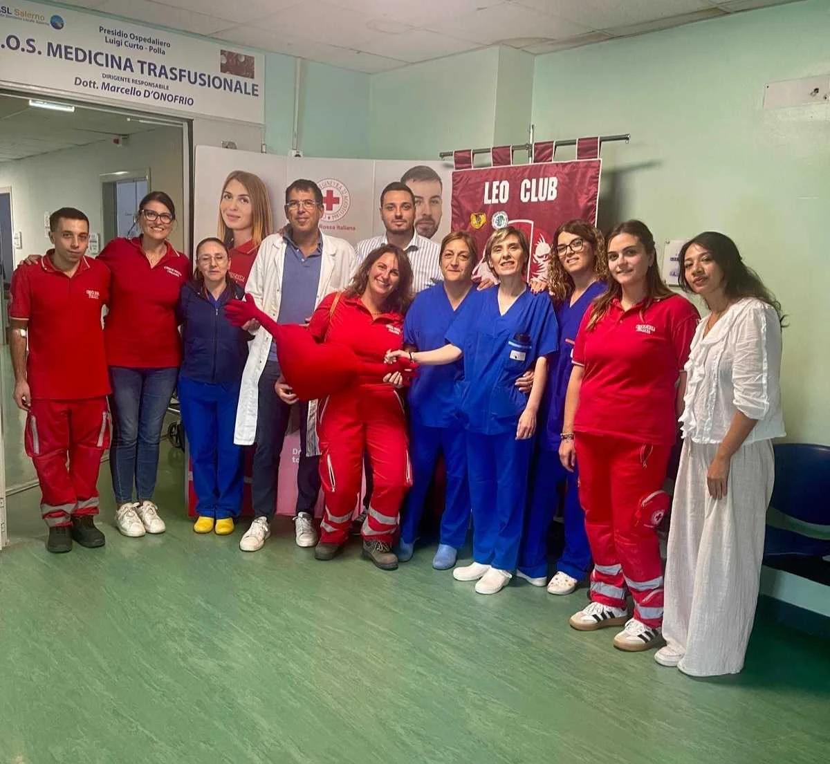 Donazione sangue a Polla: Leo Club e Croce Rossa in campo