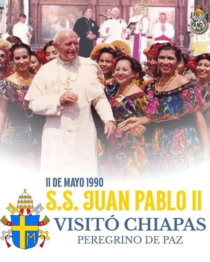 Juan Pablo II visitó Chiapas hace 36 años