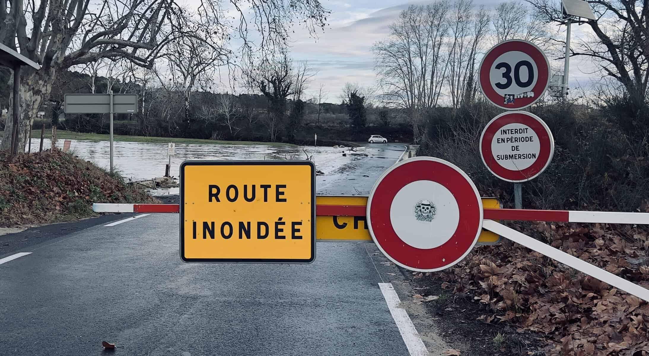 Gard : fortes pluies, perturbations sur les routes départementales ce mardi matin