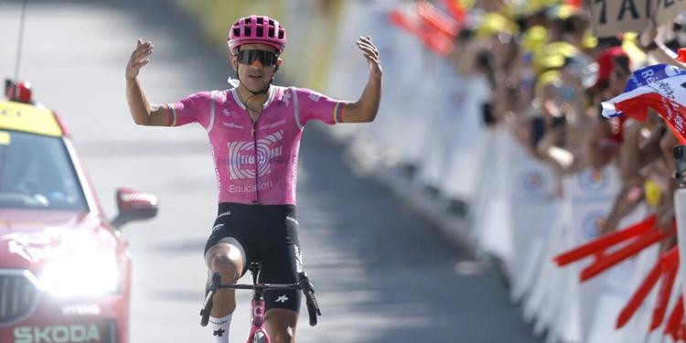 Tour de France 2026, Carapaz trionfa in solitaria nella 18ª tappa: Pogacar resta in maglia gialla