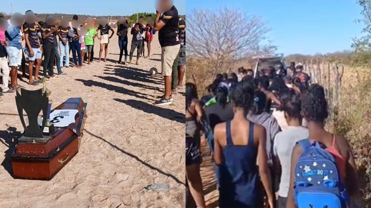 VÍDEO: time de futebol amador faz homenagem a jogador morto no Sul do PI: 'último passe'