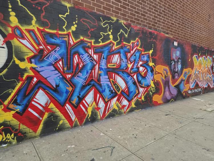 Colorful graffiti in Brooklyn