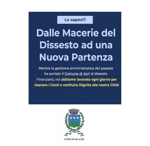 La coalizione progressista si organizza: continuità e rinnovamento per il futuro di Acri   Abbiamo concluso la formazion...