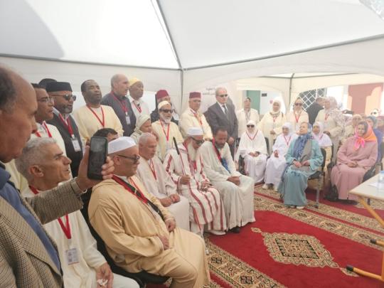 وفد الحجاج المكفوفين يودّع أرض الوطن من تمارة في أجواء تجسد العناية الملكية بالأشخاص في وضعية إعاقة