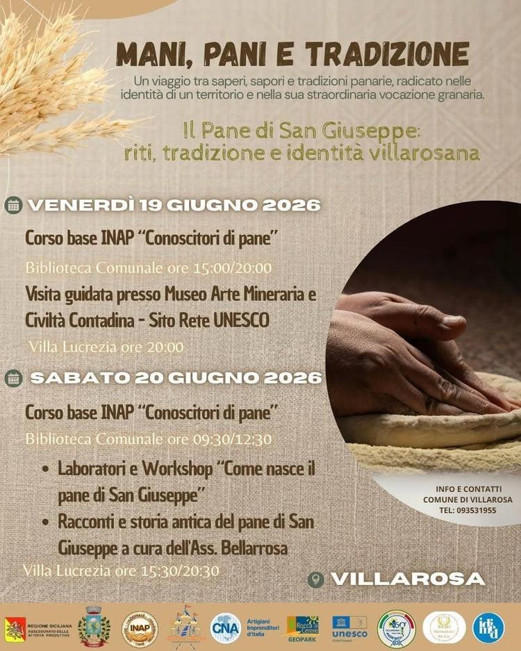 📖🌾 MANI, PANI E TRADIZIONE Il Pane di San Giuseppe: riti, tradizione e identità villarosana La nostra comunità si prep...