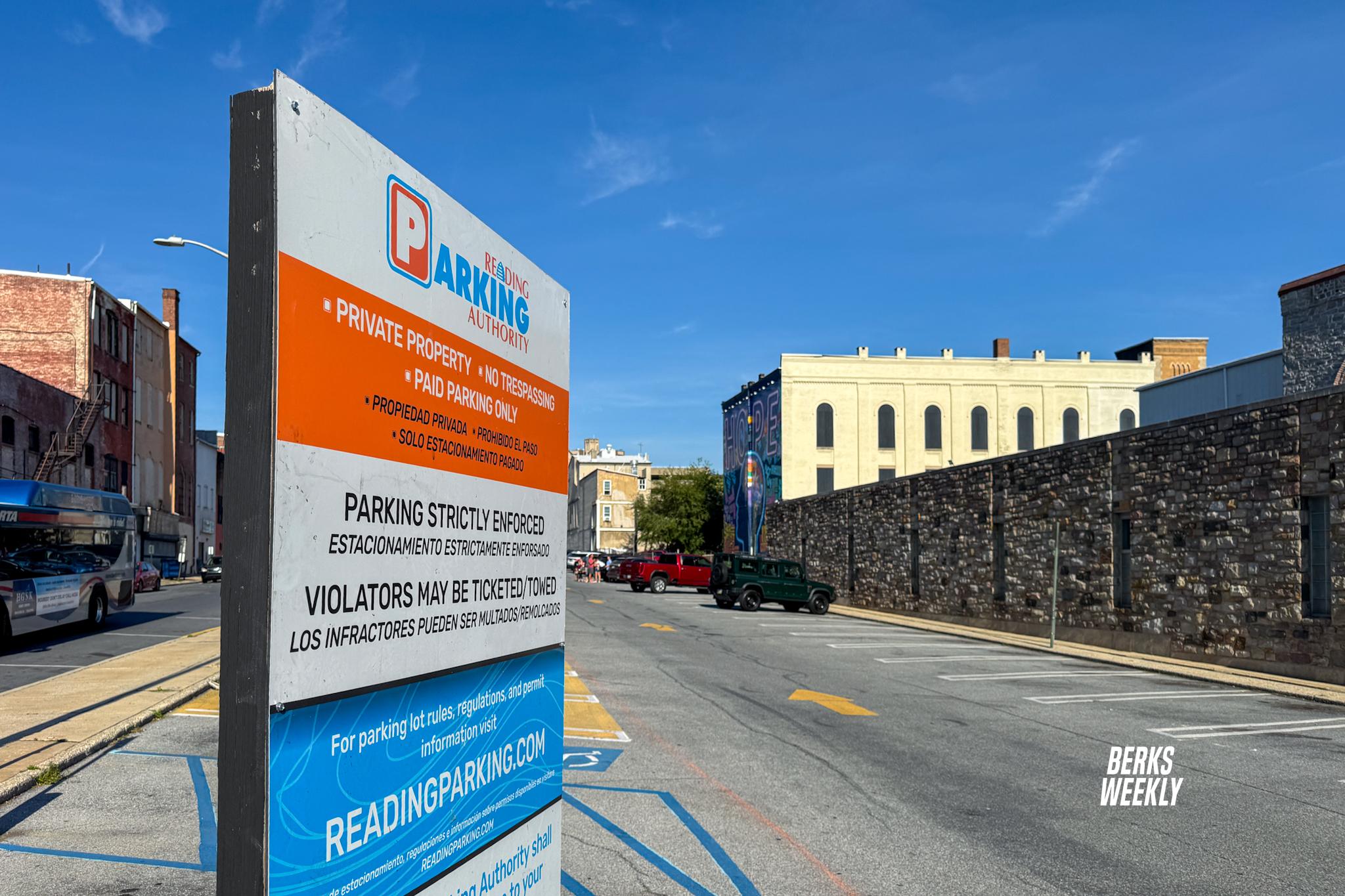 Reading Parking Authority closes 5th & Cherry parking lot for future development