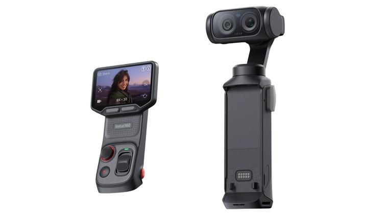 The Insta360 Luna Ultra with its screen detached.