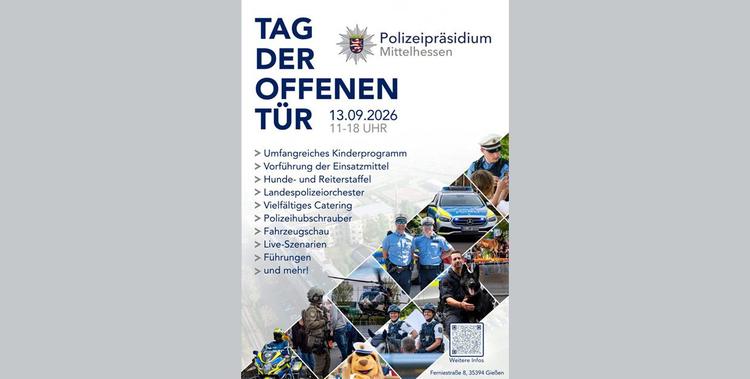  Plakat vom Tag der offenen Tür des Polizeipräsidiums Westhessen