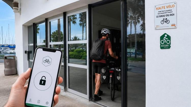 Terre de Camargue : une halte vélos au port de plaisance du Grau-du-Roi