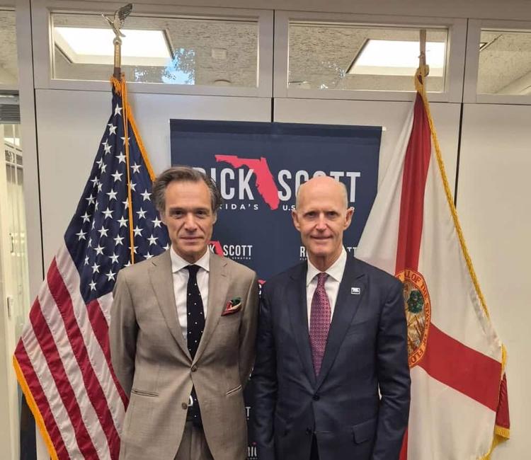 Greece’s Ambassador to the US Meets Senator Rick Scott to Discuss Defense Ties