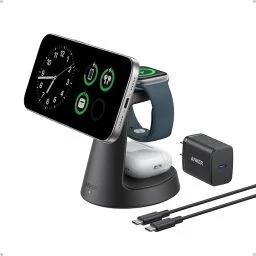 Anker MagGo 3-in-1 Charger against a white background