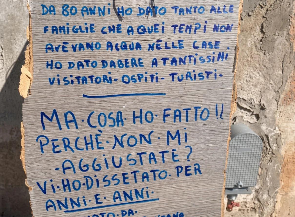 Casal Velino, l’appello per la fontana di Piazza Olmo: “Vi ho dissetato per anni, aggiustatemi”