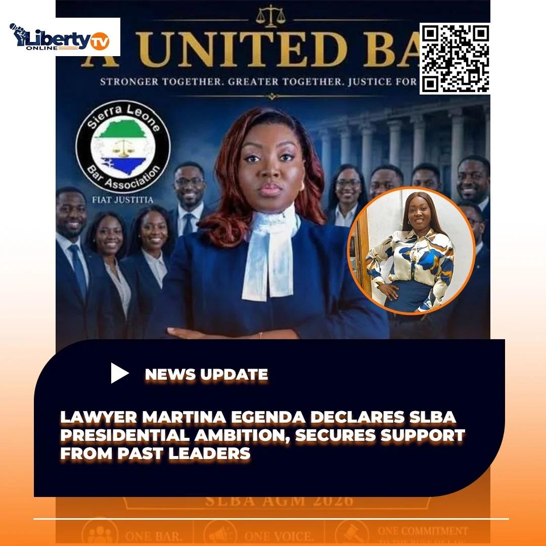 Lawyer Martina Egenda Declares SLBA Presidential Bid with Backing from Former Leader