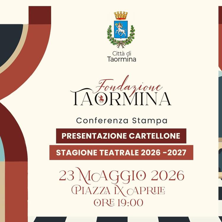 📌 Presentazione del cartellone della Stagione Teatrale 2026/2027 del Palacongressi Sabato 23 maggio, alle ore 19.00, in...