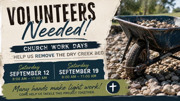 Dry Creek Bed Work Day