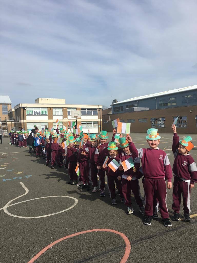 St. Patrick’s Day Parade in Junior Infants