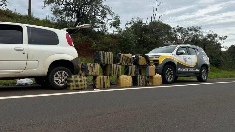Rapaz é preso ao transportar mais de 300 kg de maconha em Mirante do Paranapanema