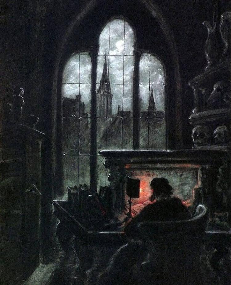 CARL GUSTAV CARUS - FAUST IN HIS STUDY, 1851. | by Pmamtraveller | Medium