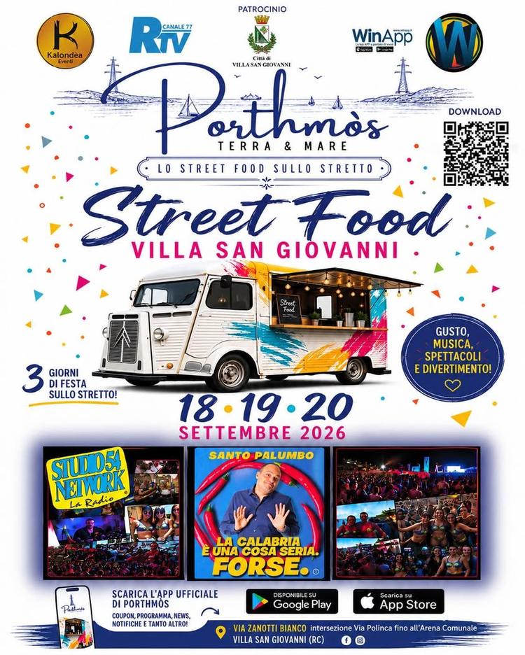 Ci siamo! Tre giorni di gusto, musica e divertimento nel cuore dello Stretto. Dal 18 al 20 settembre 2026, Villa San Gio...