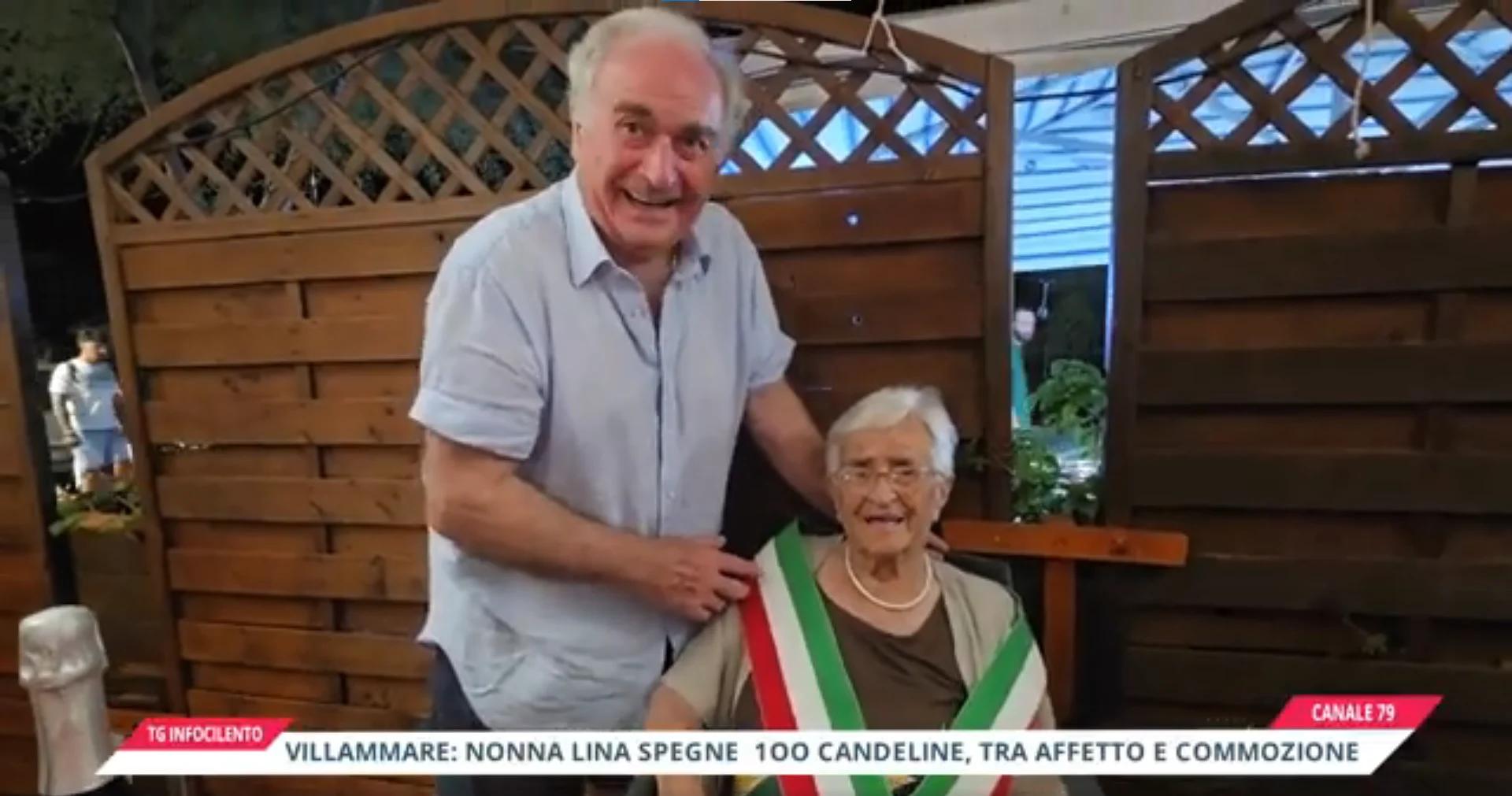Villammare: Nonna Lina spegne le sue prime 100 candeline, tra affetto e commozione