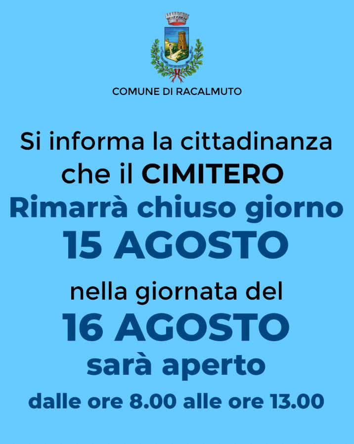 Comune di Racalmuto: Il sindaco informa Posted