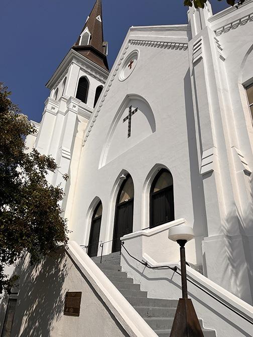(Felicia J. Persaud image/newsamericasnow.com) Exterior of the Emanuel African Methodist Episcopal Church, colloquially known as Mother Emanuel, at 10 Calhoun St, in Charleston, South Carolina.