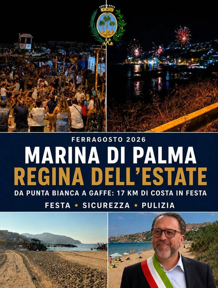 FERRAGOSTO 2026: MARINA DI PALMA REGINA DELL’ESTATE Il Ferragosto 2026 consacra Marina di Palma come una delle grandi pr...