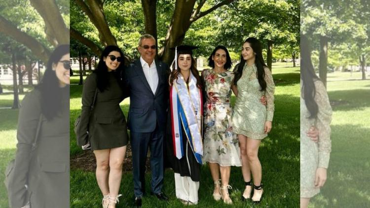 Abinader asiste a graduación de su hija en Estados Unidos