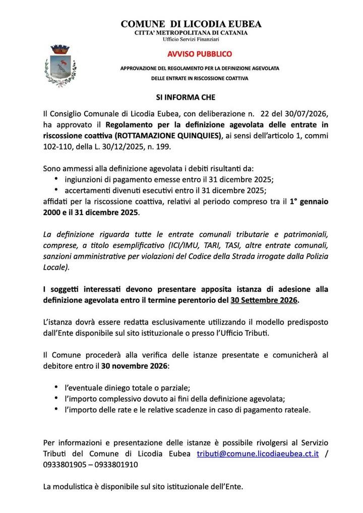 📝 ROTTAMAZIONE QUINQUIES  ⌛️ Definizione agevolata delle entrate in riscossione coattiva 👉 I soggetti interessati devo...