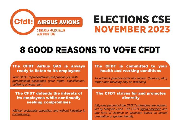 8 Good Reasons to Vote CFDT