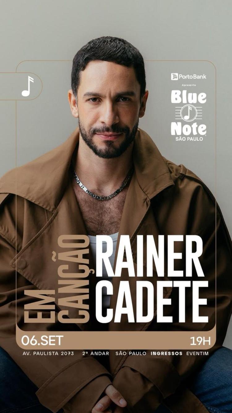 Rainer Cadete estreia show solo no Blue Note com clássicos da MPB