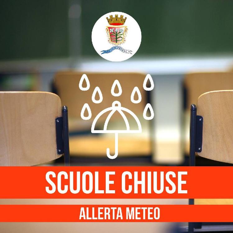 🏫 SCUOLE CHIUSE 17/01/2025 🏫 🚨 ALLERTA METEO ZONA ROSSA 🚨 Vista l'Avviso Regionale di Protezione Civile n. 25016 dir...