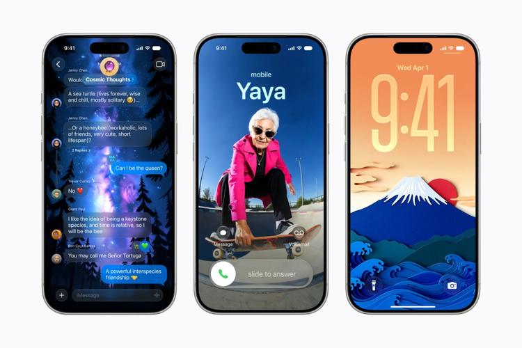 image playground's lock screen and contact poster generator