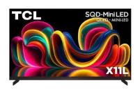 TCL X11L TV with colorful ribbon screensaver
