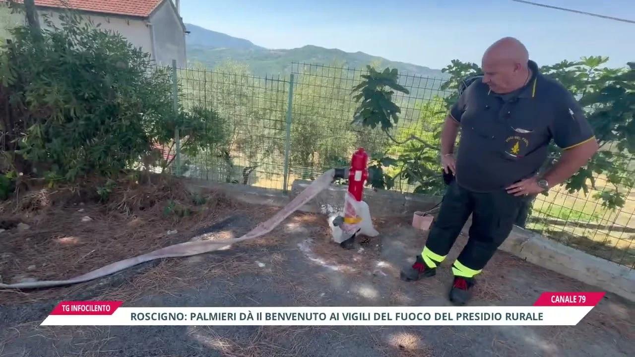 Roscigno, il sindaco Palmieri dà il benvenuto ai Vigili del Fuoco del presidio rurale