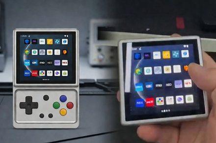 Remember the Nokia Twist and Motorola Flipout? This handheld brings their weirdest trick back