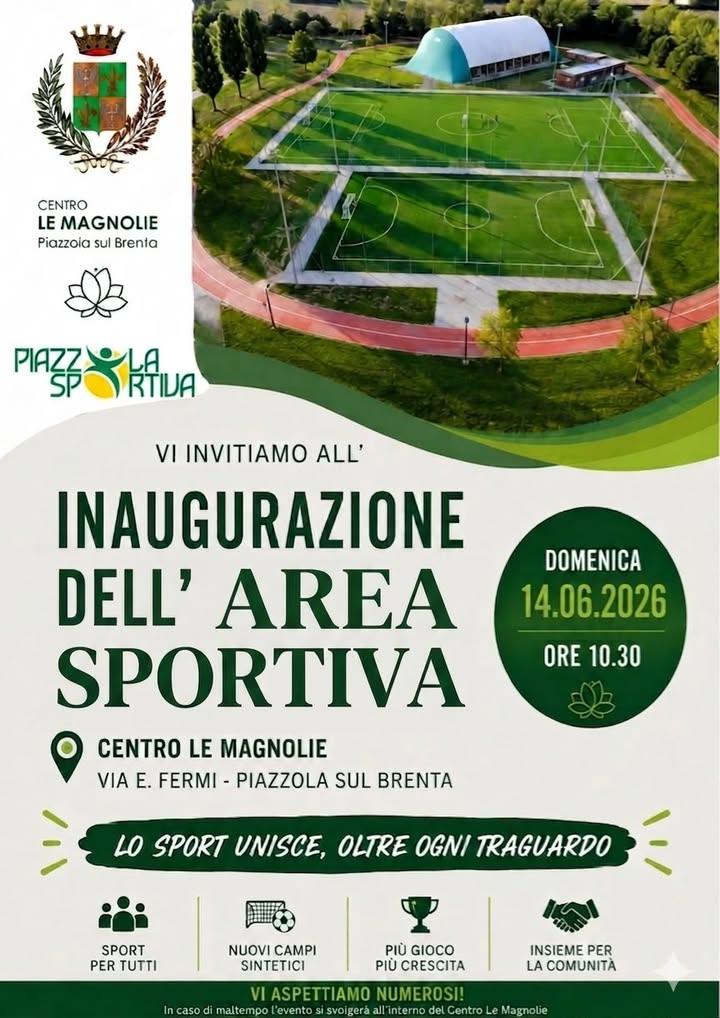📢 𝐈𝐍𝐀𝐔𝐆𝐔𝐑𝐀𝐙𝐈𝐎𝐍𝐄 𝐍𝐔𝐎𝐕𝐀 𝐀𝐑𝐄𝐀 𝐒𝐏𝐎𝐑𝐓𝐈𝐕𝐀 – 𝐂𝐞𝐧𝐭𝐫𝐨 𝐋𝐞 𝐌𝐚𝐠𝐧𝐨𝐥𝐢𝐞👟 📍La Città di...