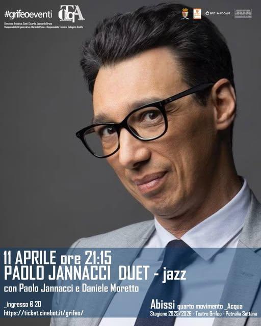 Questo weekend al grifeo con l'imperdibile Duet Jazz con Paolo Jannacci all'interno della rassegna teatrale Abissi e l'u...