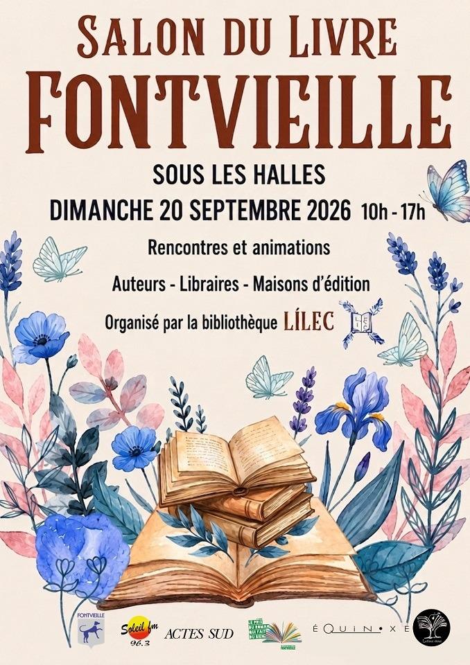 SALON DU LIVRE DE FONTVIEILLE DIMANCHE 20 SEPTEMBRE 2026