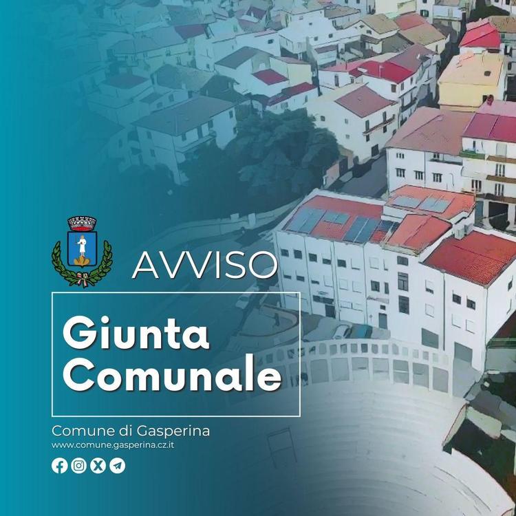 #ComuneGasperina  🔵GIUNTA COMUNALE del 28 aprile  2026 👉 Le delibere approvate:  1️⃣ Programma Operativo Complementare...