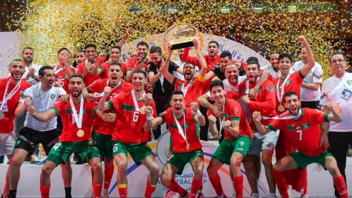 بعد انتصاره على أنغولا..المنتخب المغربي لـ”الفوتسال” يتوج بكأس أفريقيا للمرة الرابعة