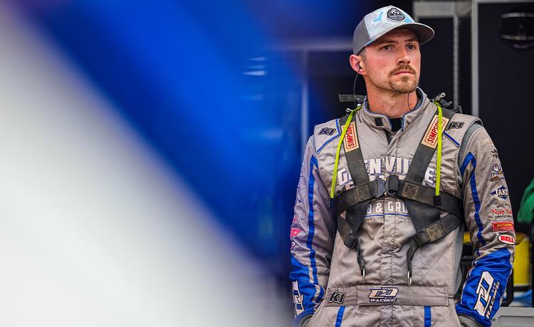 Chase Dietz in his fire suit