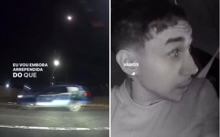 Motorista de app viraliza após ser surpreendido por policiais durante o trabalho