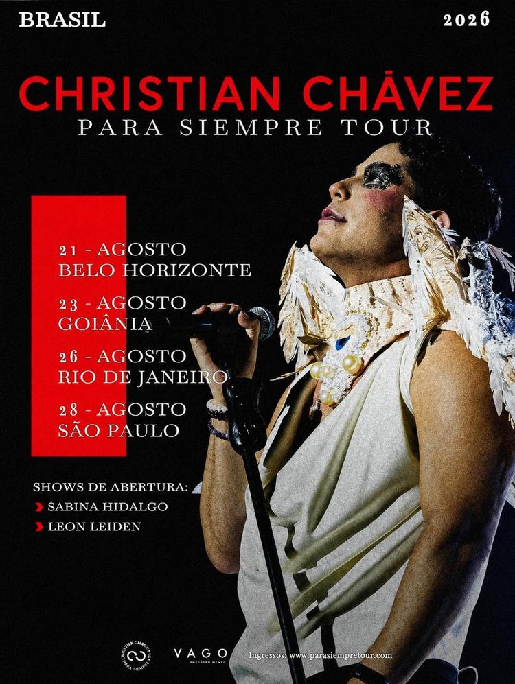 Christian Chávez retorna ao Brasil em agosto com a segunda etapa da 