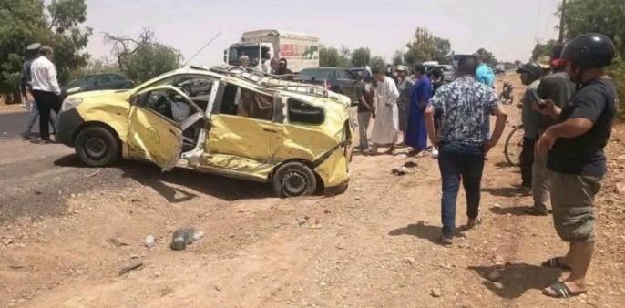 مصرع شخص وإصابة آخرين في حادثة سير خطيرة بين بوجنيبة وخريبكة