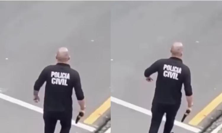 VÍDEO: falso policial usa camisa da corporação e ameaça morador após discussão por cão em SC