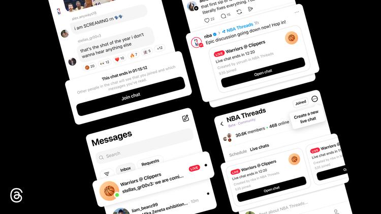 Threads lance les « Live Chats » : Meta veut enfin donner du direct à son rival de X