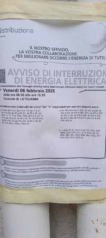 @comuneletojannialert posted a photo