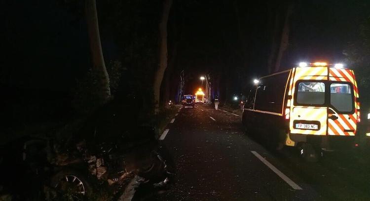 Près de Montpellier. Campagnan : une voiture percute un arbre, un blessé grave héliporté