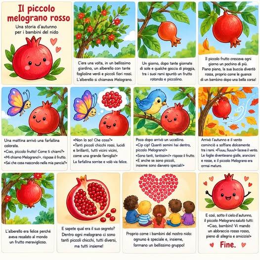 🌺❤️ Alla scoperta del melograno! ❤️🌺 Oggi i nostri piccoli hanno esplorerato il meraviglioso mondo del melograno, un f...